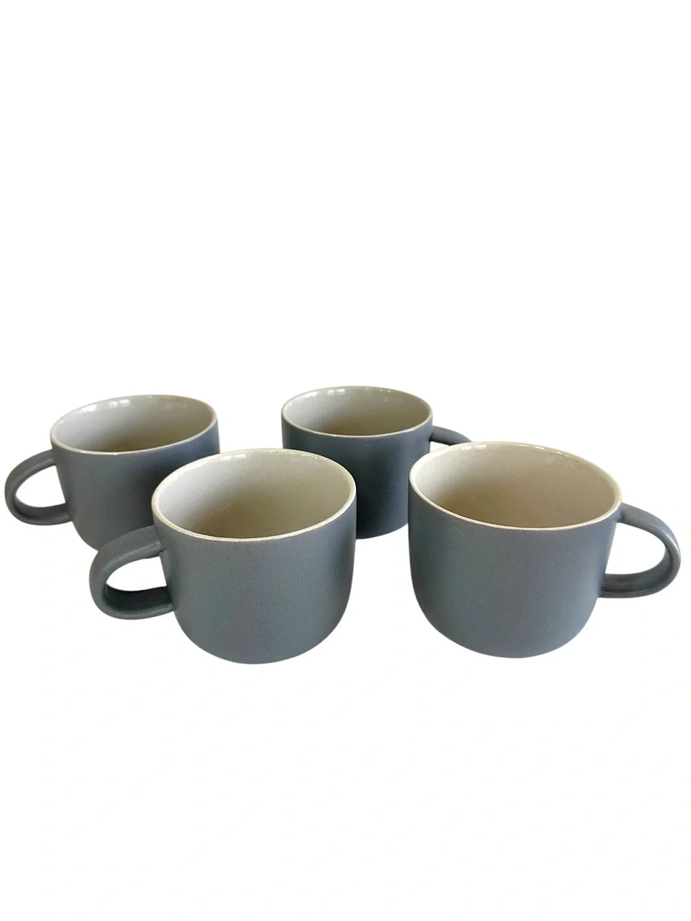 WEST ELM Aaron Probyn Kaloh Stoneware Mugs Set of 4 Anchor Gray Modern